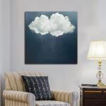 Support Base Canvas Modern Style Hand Painted Landscape Oil Painting for