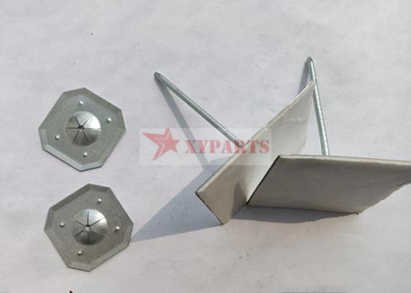12ga Mild Steel Fixing Rockwool Insulation Fasteners Hanger Nails With Double