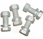 High Strength HDG Hex Bolts and Nuts Set for Heavy Duty Construction Length 20mm