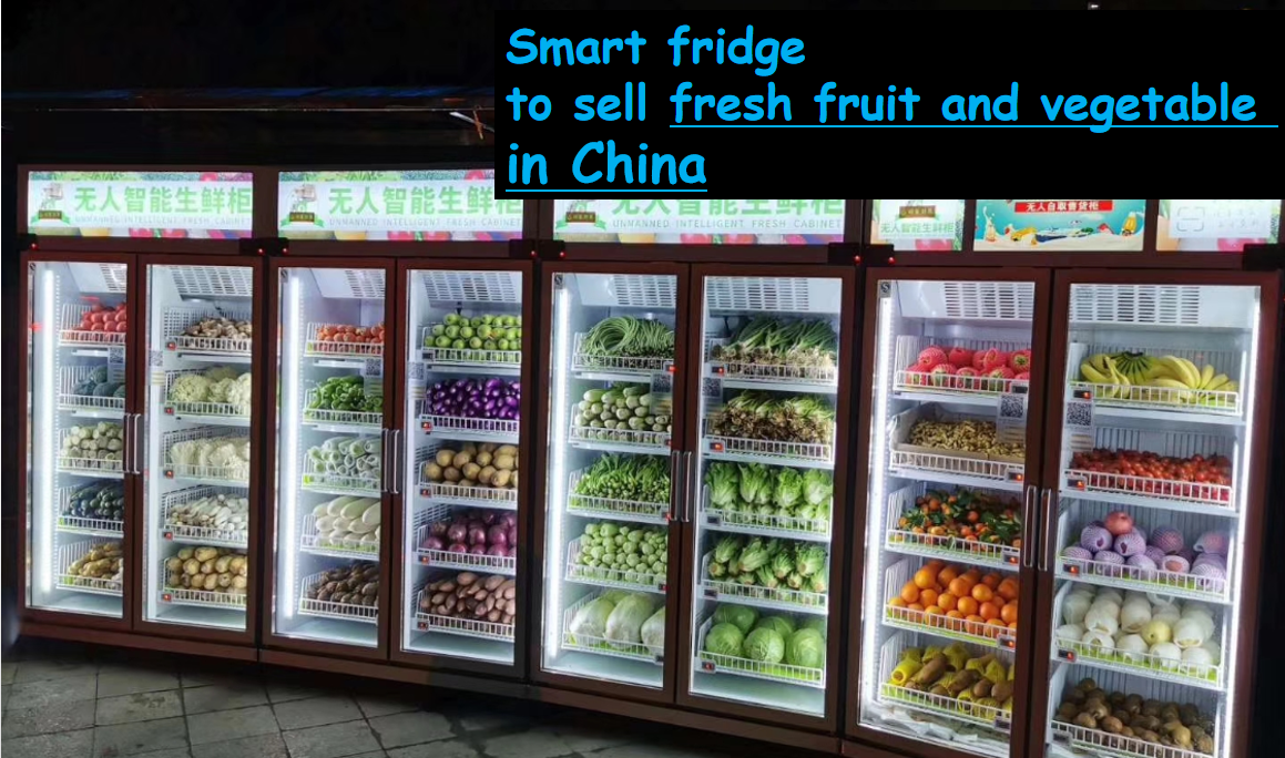 Vegetable vending machine for selling farm produce egg fruit milk