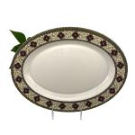 Imitation Porcelain 16" Melamine Plate Oval Shape For Household