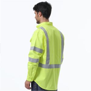 Wholesale EN61482 Safety Reflective Taped Hi Vis Workwear FR Long Sleeve from china suppliers