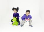 PVC Bouncy Animal Hopper For 3 Ages Kids Bouncy Jumping 1200-1500g