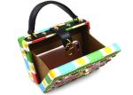 Leather Printing Sparkly Ladies Clutch Bag , Light Diamante Prom Clutch Bag