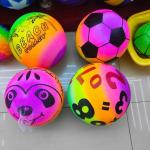 Toy Market 10" Neon Rainbow Ball with Keyring Customized LOGO