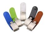 OEM Leather USB Flash Pen Drive 4GB 8GB 16GB 32GB Pendrives with Custom Logo