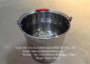 China Stainless Steel Water Bucket , Milk Pail With 16 Liters Capacity on sale