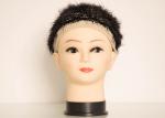 Soft Rubber Standing Bald Mannequin Head With Shoulders Eyelash