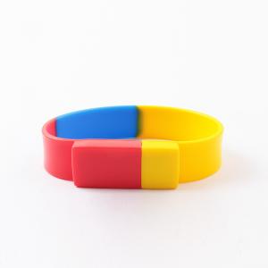 Wholesale Three Colors Wristband Usb Drive 2.0 3.0 Logo Printed Usb Flash Drives 256GB ROSH from china suppliers