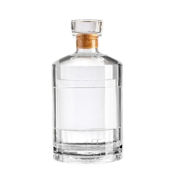 Hot Stamping Glass Wine Bottle Customized Logo and Large Volume for Clients'
