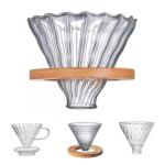 Heat Resistant Glass Coffee Dripper Cup Sustainable for Travel Office or Cafe