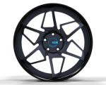 6061 T6 Deep Dish Forged Wheels Round J Matt Black 19 Inch Rims