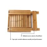 Functional Design Natural Bamboo Stool for Outdoor Activities Lightweight and