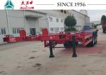 40 Foot Container Trailer , Tri Axle Skeletal Trailer For Cold Chain Transport