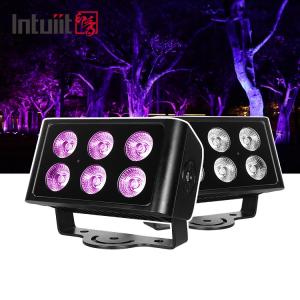Wholesale IP65 Waterproof 6x5W RGBW 4 In 1 LED Flood Light DMX Control Plane Spot Light Background Stain DJ Disco Stage Lighting from china suppliers