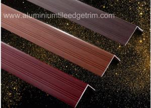 Wholesale Wood Grain Color Aluminium Angle Trim Profile For Laminate Flooring Edge from china suppliers