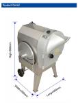 Stainless Steel Professional Vegetable Cutter With 1.5kw Power For Commercial