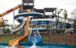 Customized Spiral Fiberglass Water Slide Games For Resorts Or Hotel