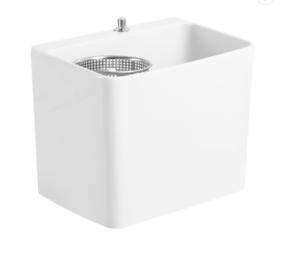 China Square Ceramic 45ltr Laundry Tub Outdoor Rectangle Vessel laundry sink freestanding on sale
