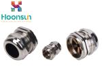 M18 EMC Type Metal Nickel Plated Brass Cable Gland With Shielding Washer