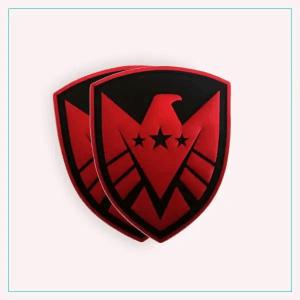 China Marvel Avengers Shield Logo Military Tactical PVC Patch Clothing Accessory Velcro Backing on sale