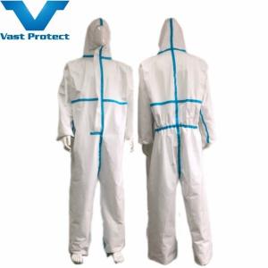 Wholesale Lightweight White Microporous Coverall with Hood No Boots Made of Micro Film Fabric from china suppliers