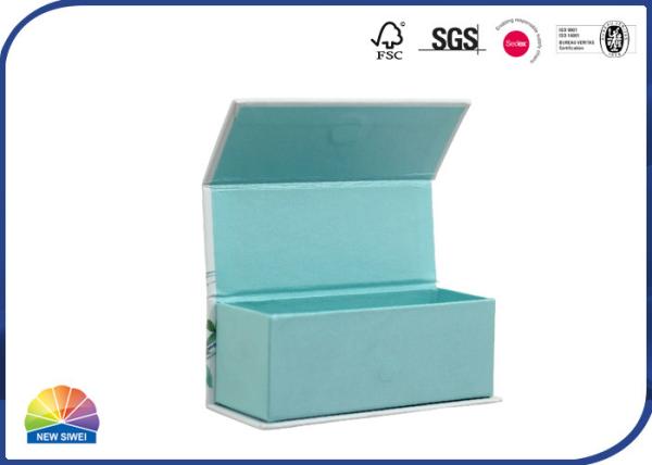 Book Shaped Hinged Lid Gift Box Luxury Pearlescent Packaging Paper Magnet