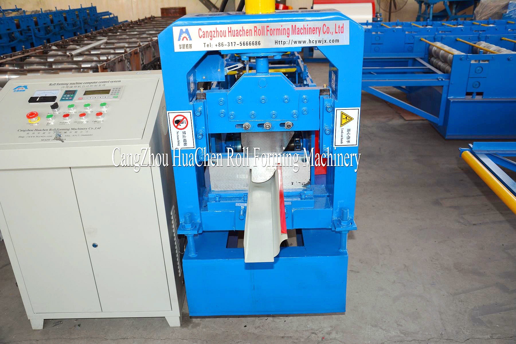 Steel Rain Gutter Cold Aluminum Metal Roofing Sheet Roll Forming Machine Iso