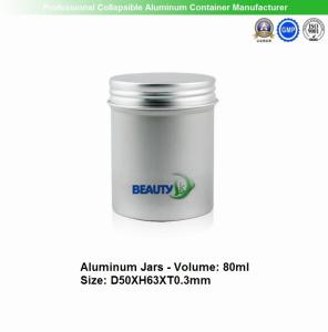 Wholesale Original Aluminum color 80ml Cosmetic Packaging Face Body Care Cream Empty Aluminum Container Jars from china suppliers