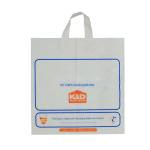Soft Loop Handle Compostable Shopping Bags For Restaurants