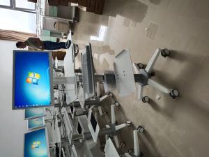 Wholesale Adjustable Height Desk Computer Workstation Trolley Integrated moving trolley from china suppliers