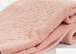 Jacquard Pure Cotton Bath Towels Pink 32s OEM / ODM Acceptable