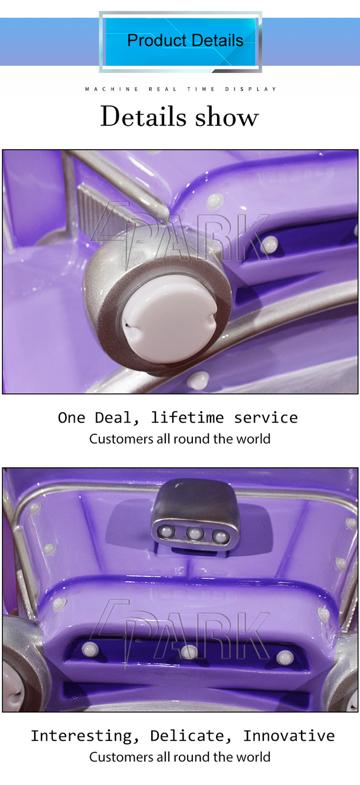 Fiberglass Happy Children Amusement Machines Kiddie Ride Car Coin Operated