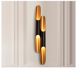 Wholesale Replica Delightfull Coltrane Pipe Black Gold Rustic vintage industrial wall light (WH-VR-59） from china suppliers