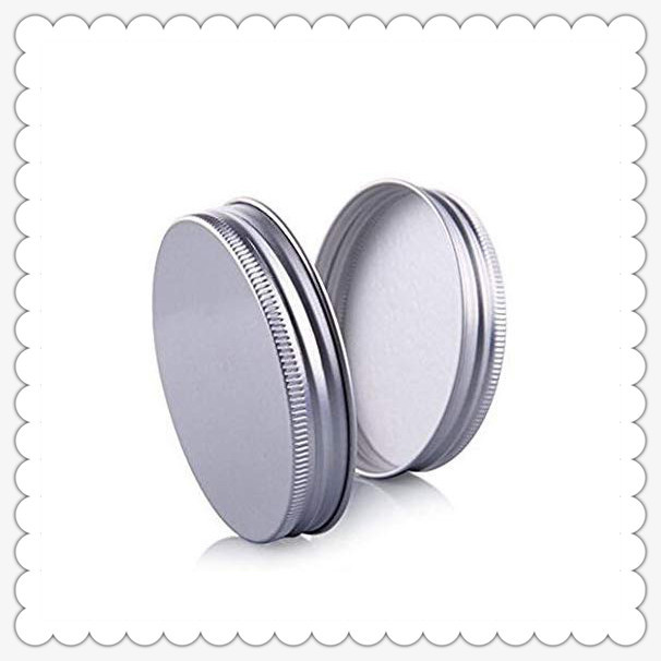 Plastic PET Empty Cosmetic Containers Jars With Silver Aluminum Lid