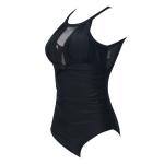 Tiered Layer Tie a Knot Front Top With Low waist Bikini swimsuit high cut