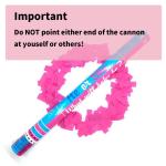 Baby Shower Gender Reveal Party Popper Confetti Cannon In Blue Pink For All