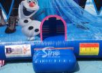 Commercial Grade Kids Frozen Inflatable Bounce Houses With Pillars inside