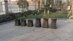 Resin Wicker Storage Box , Grey Synthetic Rattan Storage Case