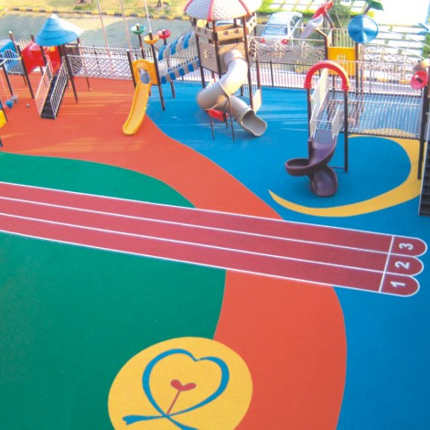 Safety Playground Rubber Granules Green EPDM Granulated Soft Rubber Mulch