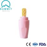 Gamma Sterilized Auto Retractable Safety Lancet Needle 21G 2.2mm Yellow