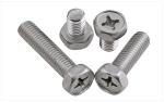 Cross Recessed Drive Stainless Steel Hex Head Screws For Auto Valve Pump And