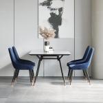 10 Seater SS Dining Tables Metal Stainless Steel Leg Ceramic Tile Or Marble Top