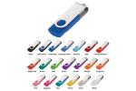 2.0 2G orange color swivel twist metal USB with customized logo and package show