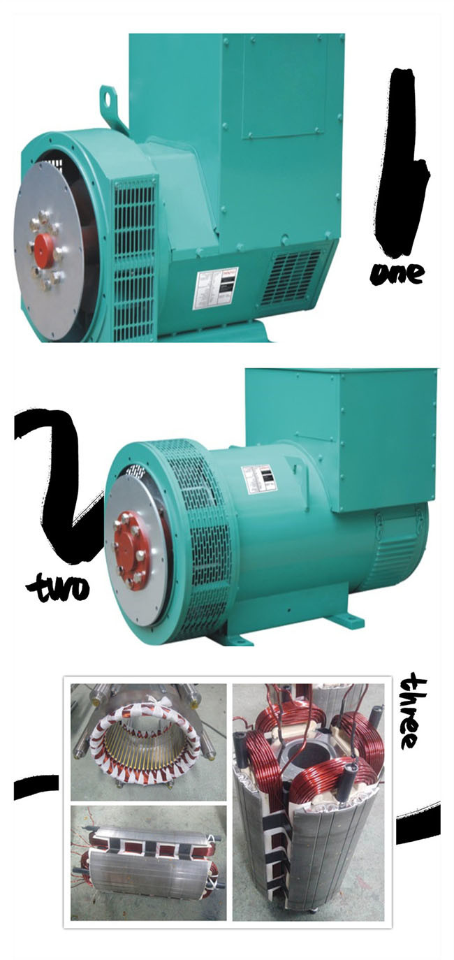 Single Bearing 230KVA 1800RPM Brushless Alternator , AC Synchronous Alternator