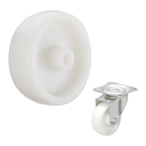 Wholesale 75mm White 80KG Load Capacity Nylon Castor Wheels from china suppliers