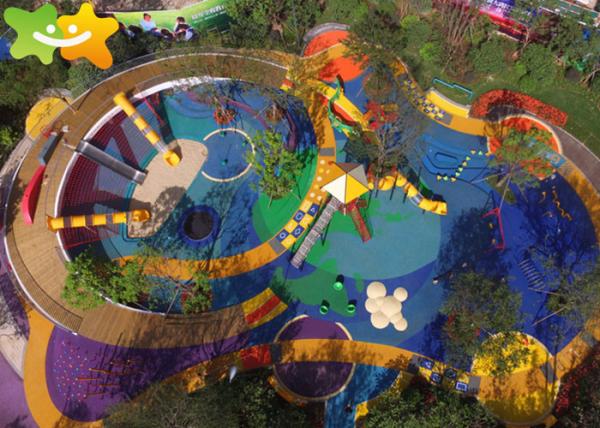 Children Outdoor Playground Plastic Slide Amusement Park Equipment In Residentia