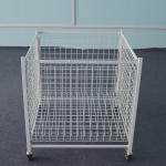 Steel Rolling Retail Display Baskets Square Wire Bump Basket BSCI Certification