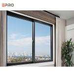Swing Out Hinges 6063 Aluminium Slide Windows With Grills Outside Glass