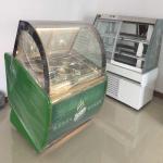 Fan Cooling 1500W R404a Ice Cream Cake Display Freezer